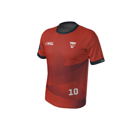 WSL Custom Jerseys WSL Jersey WSL Official Fan Jersey Red. (x 1)