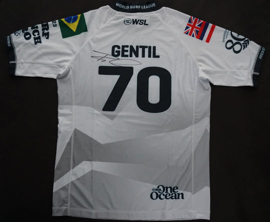Signed Ian Gentil White Competition Jersey (2023 Surf Ranch Pro)