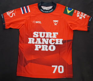 Signed Ian Gentil Red Competition Jersey (2023 Surf Ranch Pro)