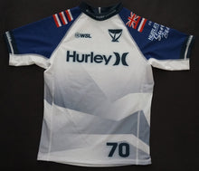 Load image into Gallery viewer, Signed Ian Gentil White Competition Jersey (2023 Hurley Pro Sunset Beach)