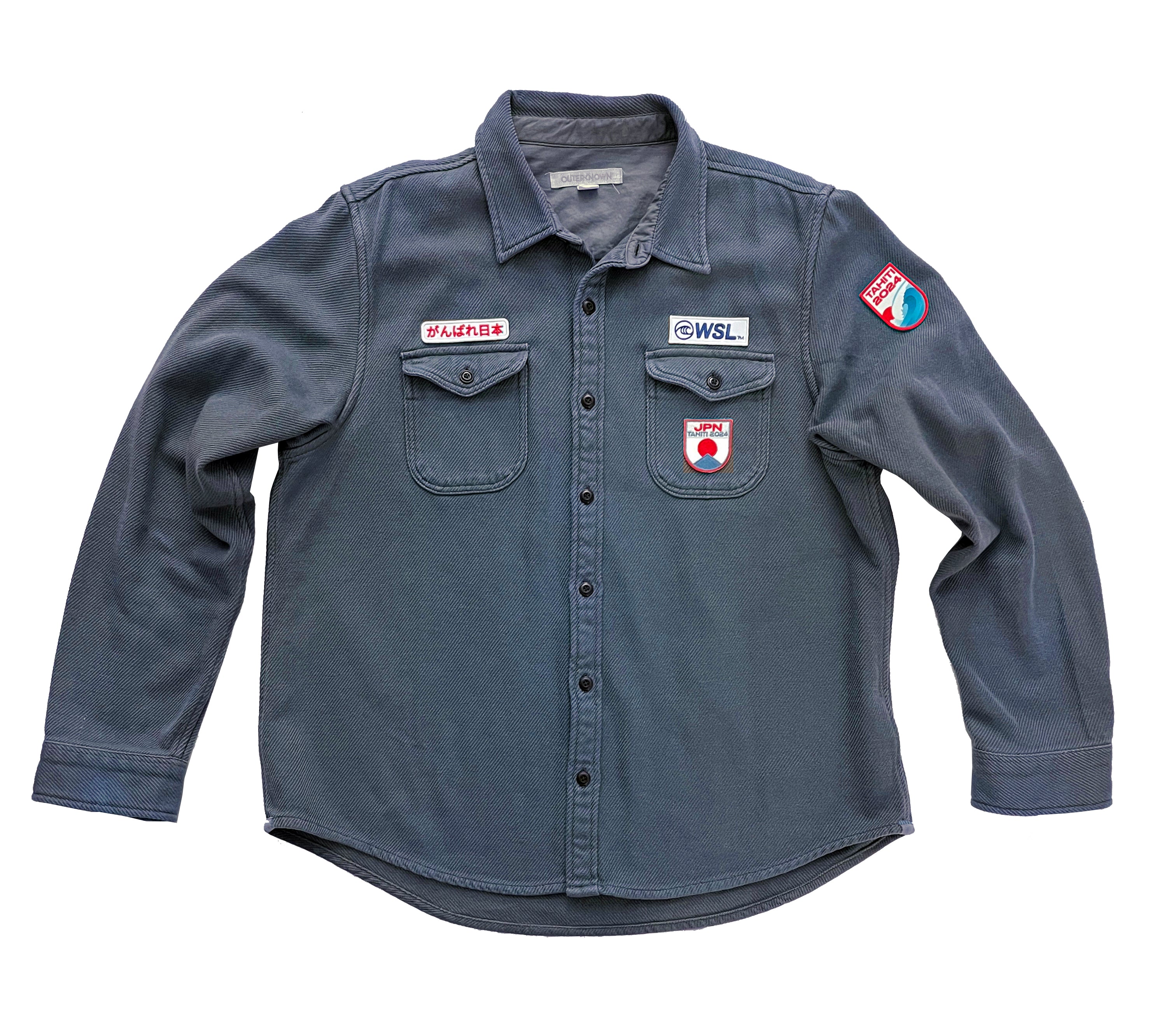 未使用】OUTERKNOWN × WSL コットンシャツ