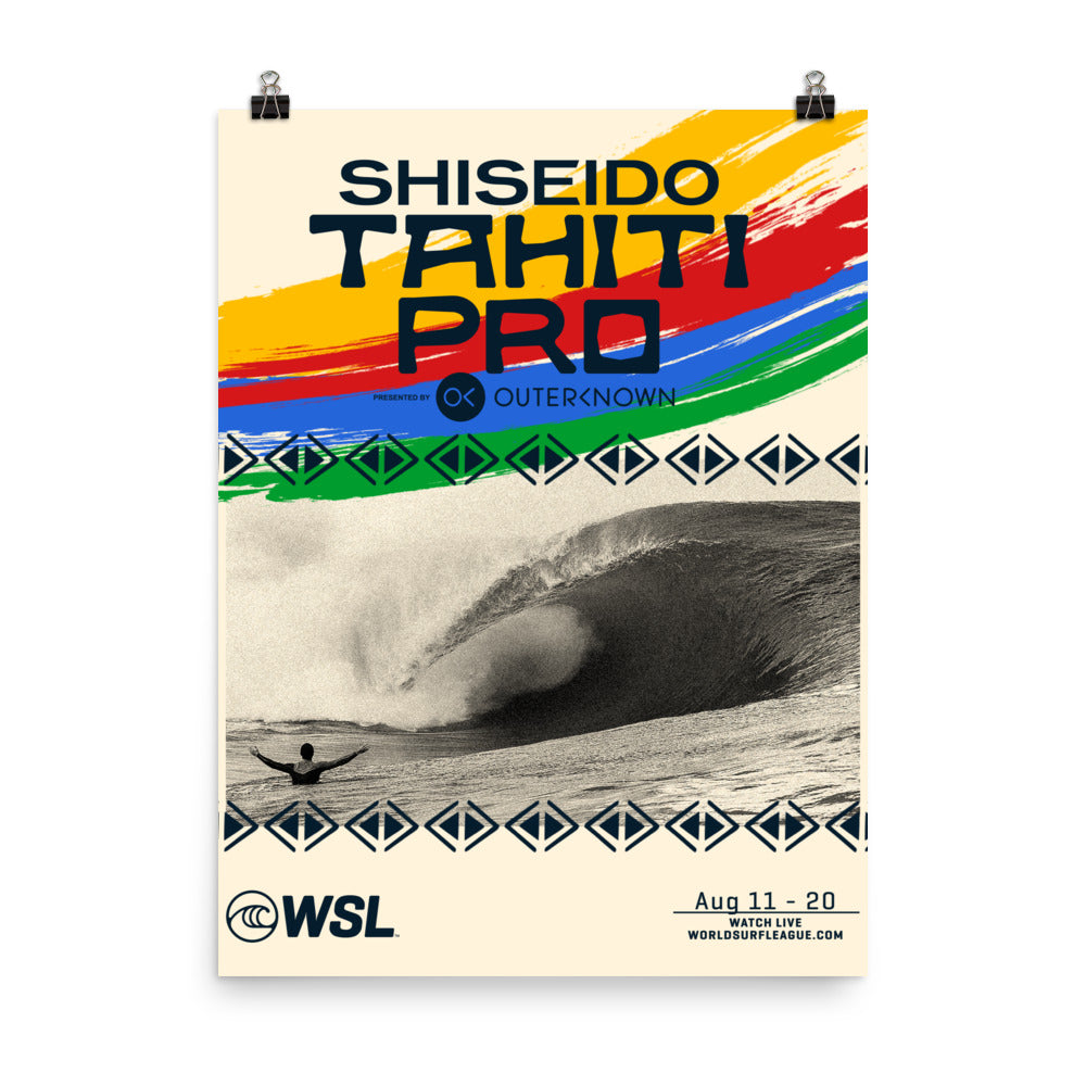 2023 Shiseido Tahiti Pro Official Poster