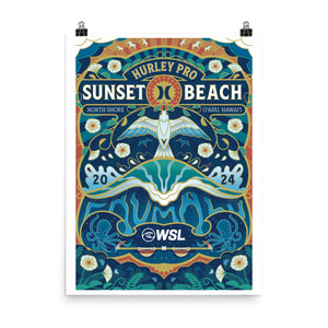 2024 Hurley Pro Sunset Beach Official Poster