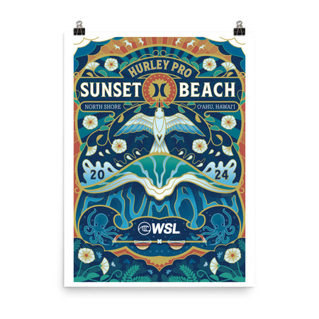 2024 Hurley Pro Sunset Beach Official Poster