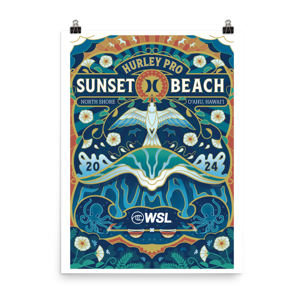 2024 Hurley Pro Sunset Beach Official Poster