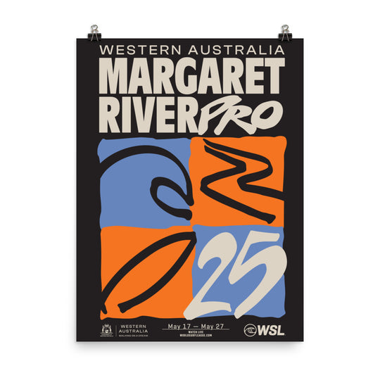 2025 Western Australia Margaret River Pro Official Poster (Black)