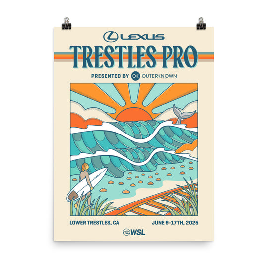 2025 Lexus Trestles Pro Official Poster