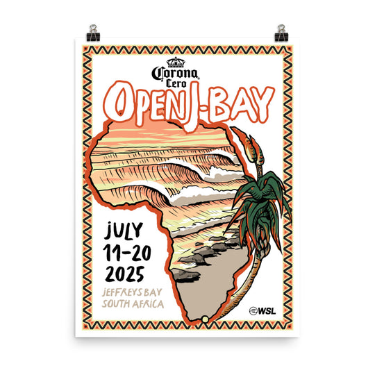 2025 Corona Cero Open J-Bay Official Poster