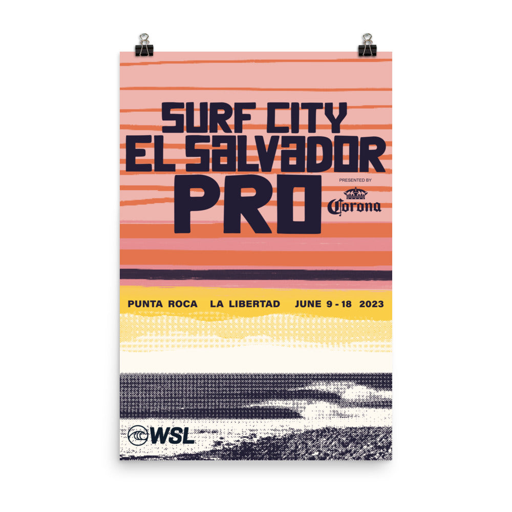 2023 Surf City El Salvador Pro Official Poster