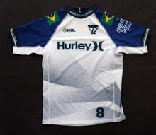 Load image into Gallery viewer, Signed Samuel Pupo White Competition Jersey  (2023 Hurley Pro Sunset Beach)