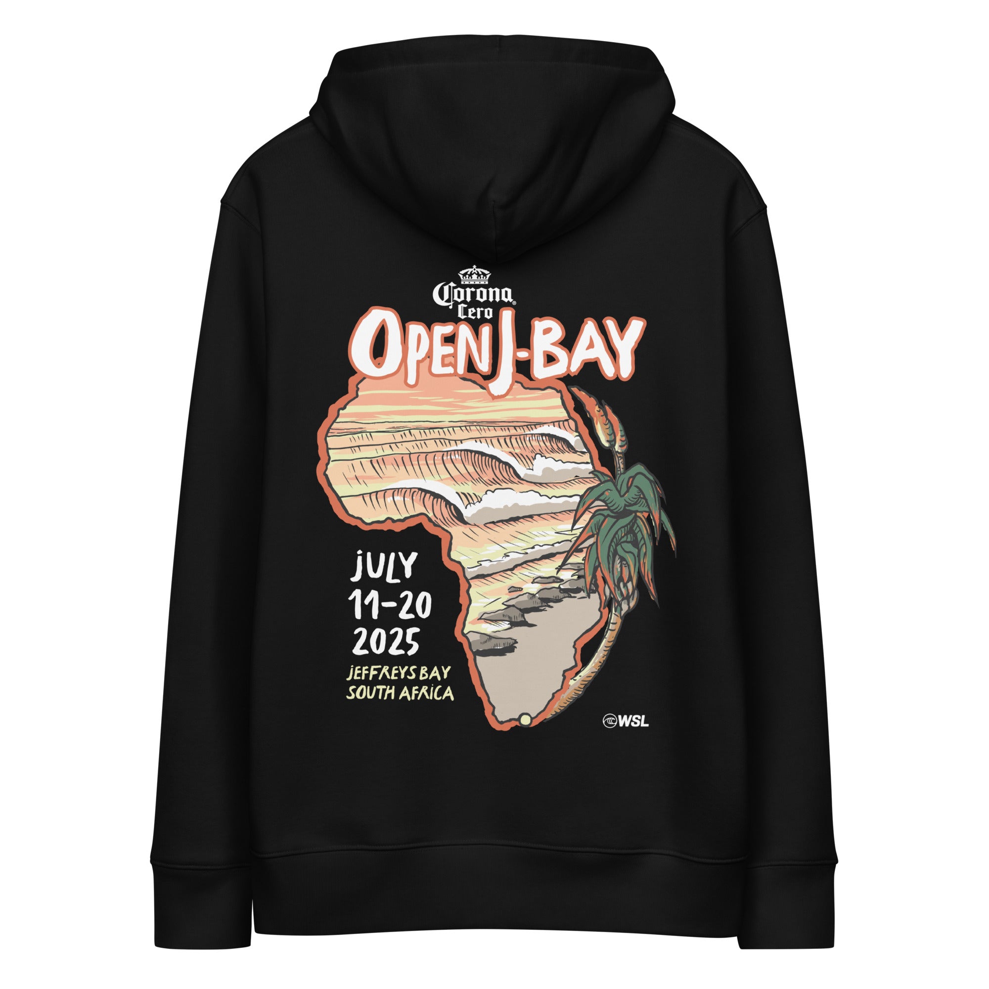 2025 Open J-Bay Poster Hoodie (Black) – World Surf League