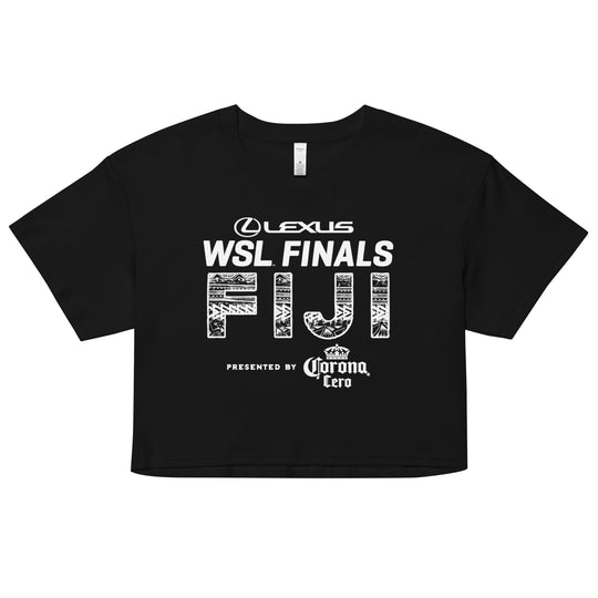 2025 Lexus WSL Finals Fiji Crop Tee (Black)