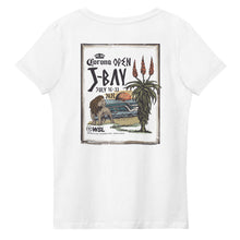 Load image into Gallery viewer, 2023 Corona Open J-Bay Women&#39;s Eco Tee (White)