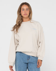 2023 Margaret River Pro Womens Crewneck Fleece (Off White)