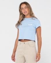 Load image into Gallery viewer, 2023 Margaret River Pro Crop Tee (Blue)