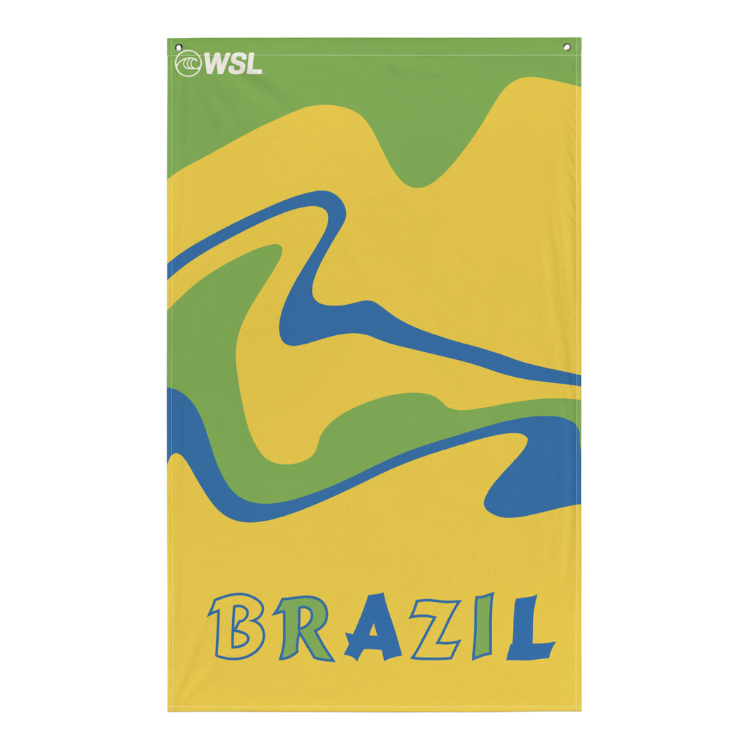 ブラジルの壁の旗