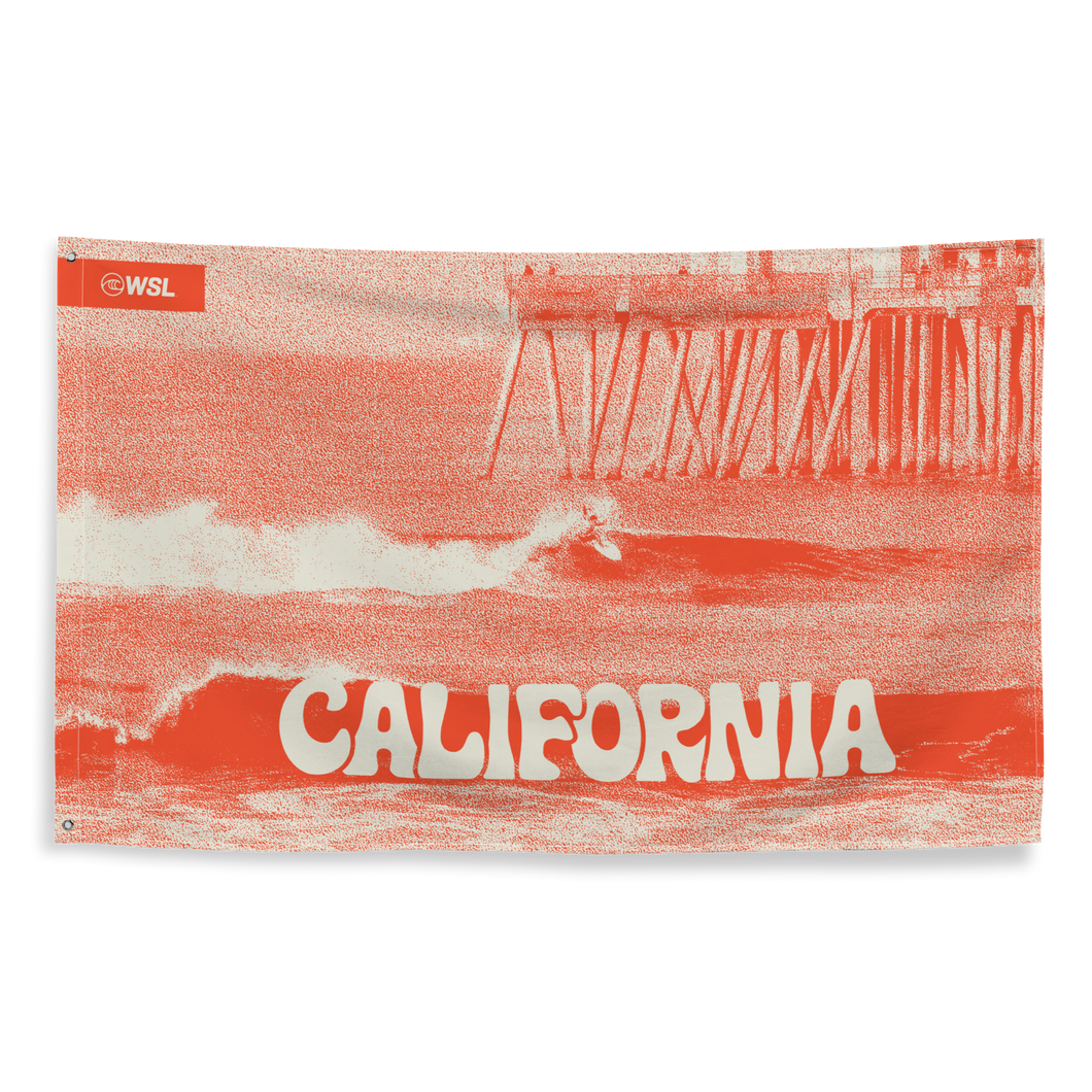 カリフォルニア HB 桟橋の壁旗