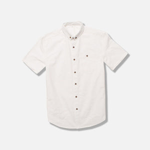 Camisa sólida masculina (branca)