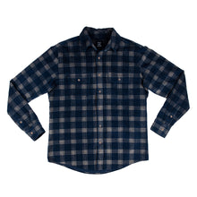 Load image into Gallery viewer, WSL Men&#39;s Flannel Shirt (Navy)