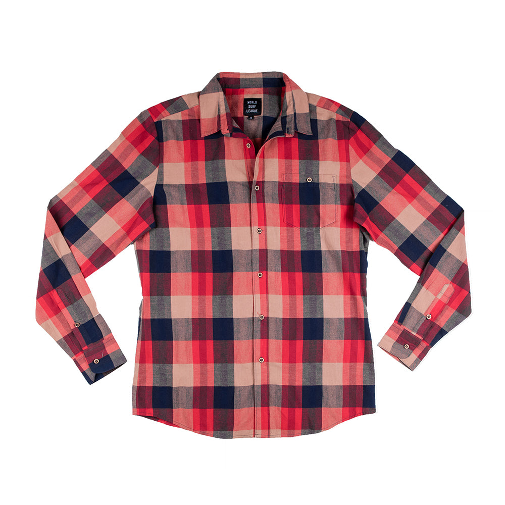 WSL Men s Flannel Shirt Red