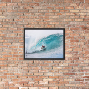 Kelly Slater Poster (Framed): Pipeline, 2020