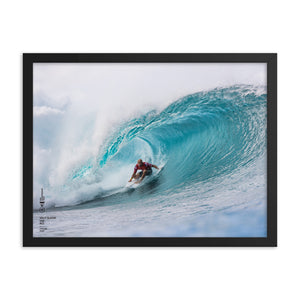 Kelly Slater Poster (Framed): Pipeline, 2020