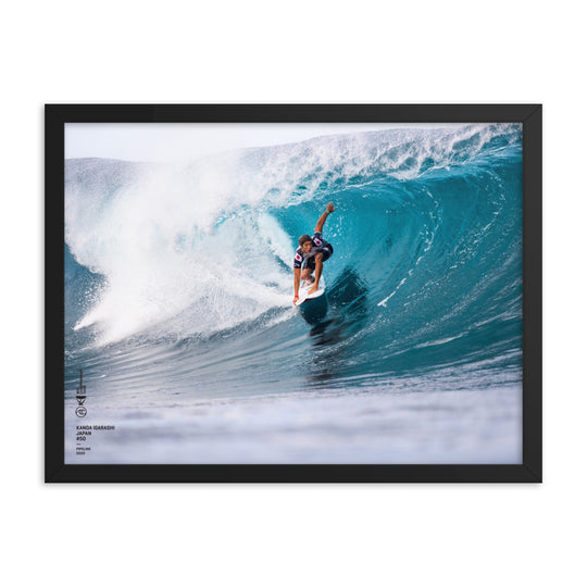 Pôster de Kanoa Igarashi (emoldurado): Pipeline, 2020