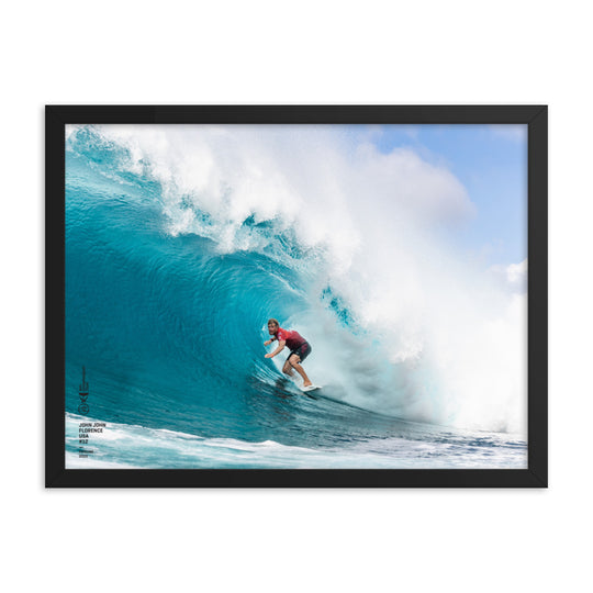 Pôster de John John Florence (emoldurado): Pipeline, 2020