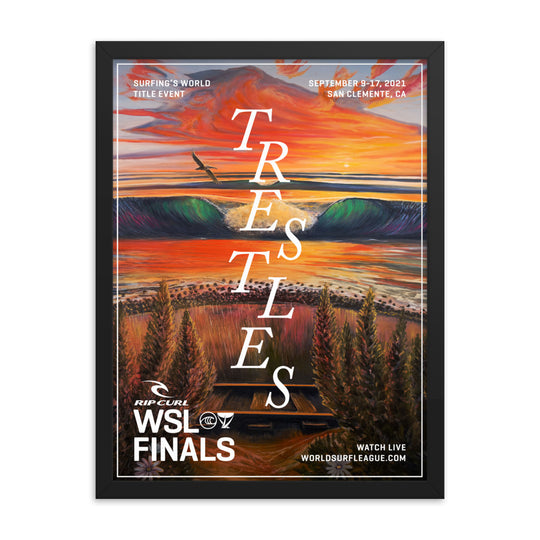 2021 Rip Curl WSL Finals Official Event Poster (Framed)