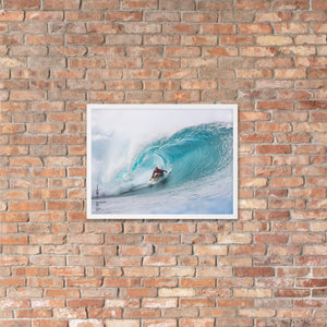 Kelly Slater Poster (Framed): Pipeline, 2020