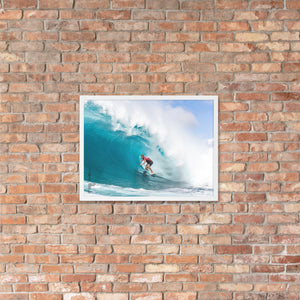 John John Florence Poster (Framed): Pipeline, 2020