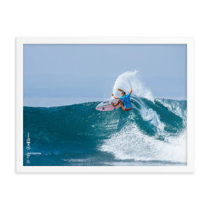 Lakey Peterson Poster (Framed): Bali, 2018