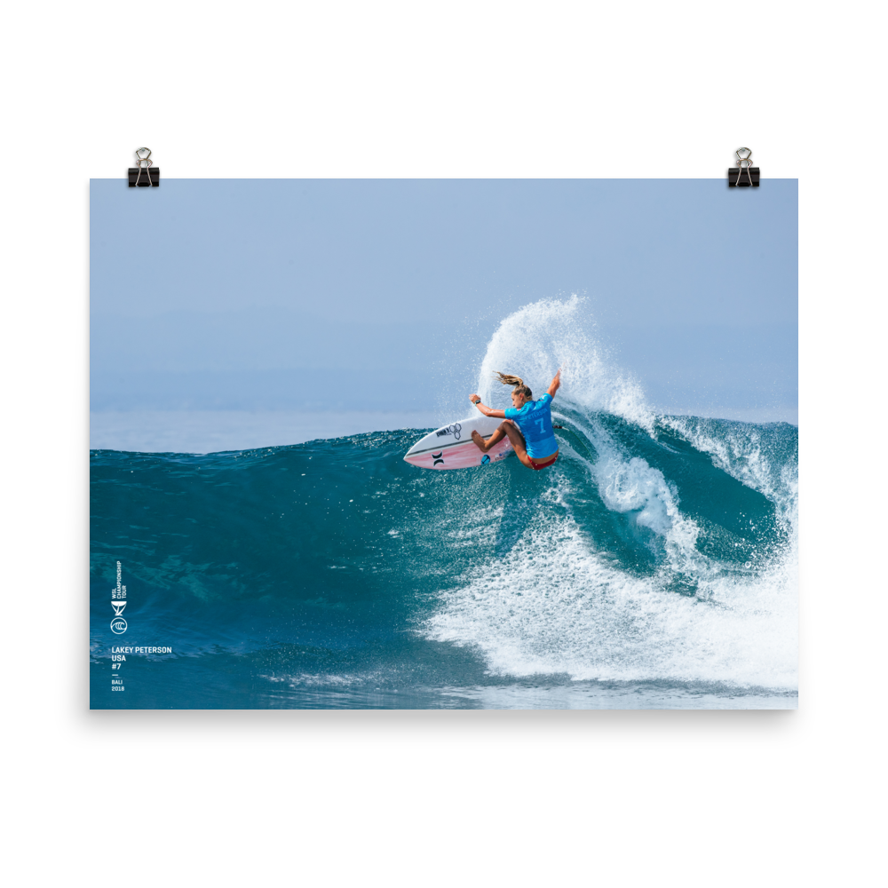 Lakey Peterson Poster (Unframed): Bali, 2018