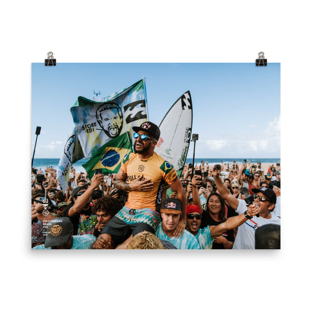 Pôster Italo Ferreira (Sem moldura): Pipeline, 2020