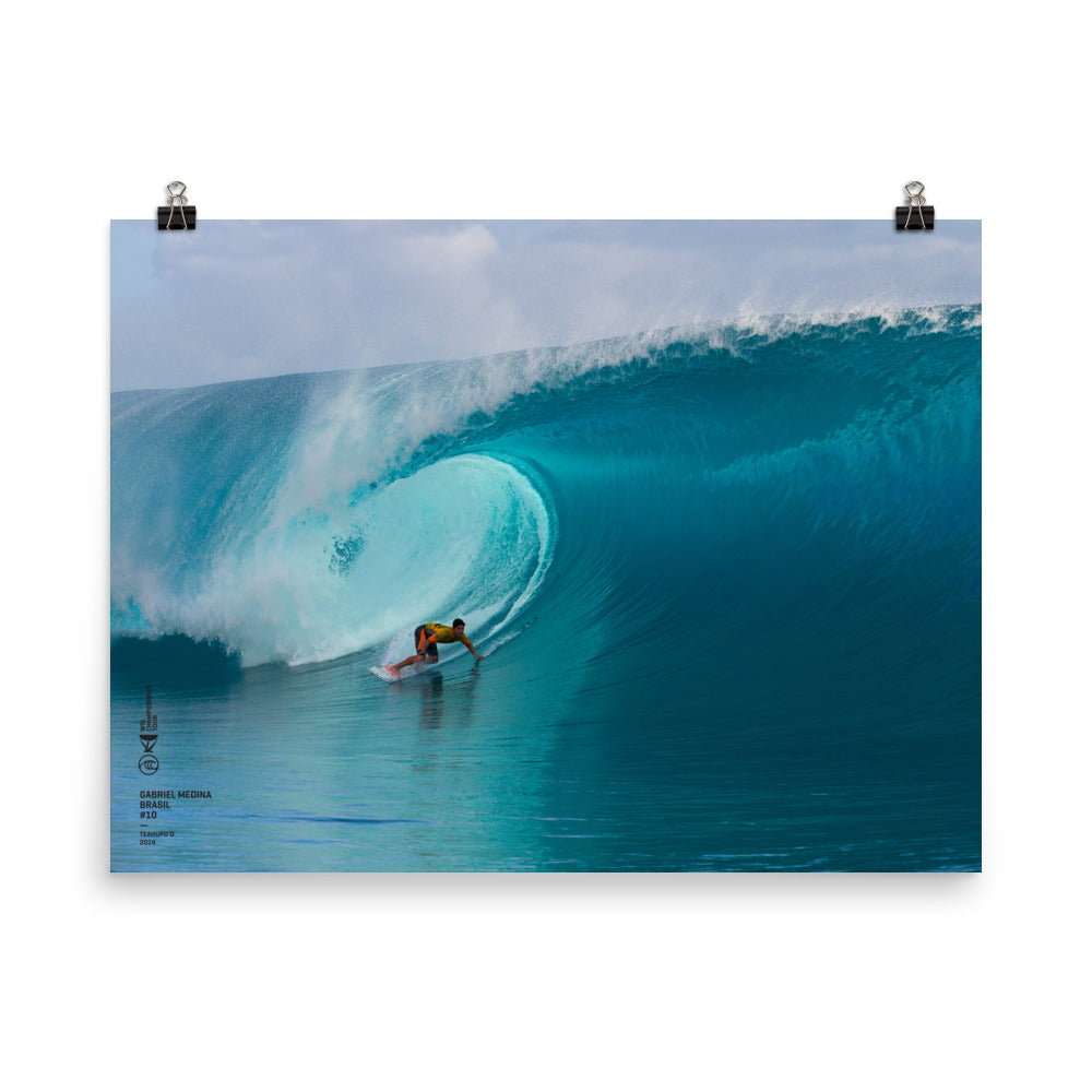 Gabriel Medina Poster (Unframed): Tahiti, 2014