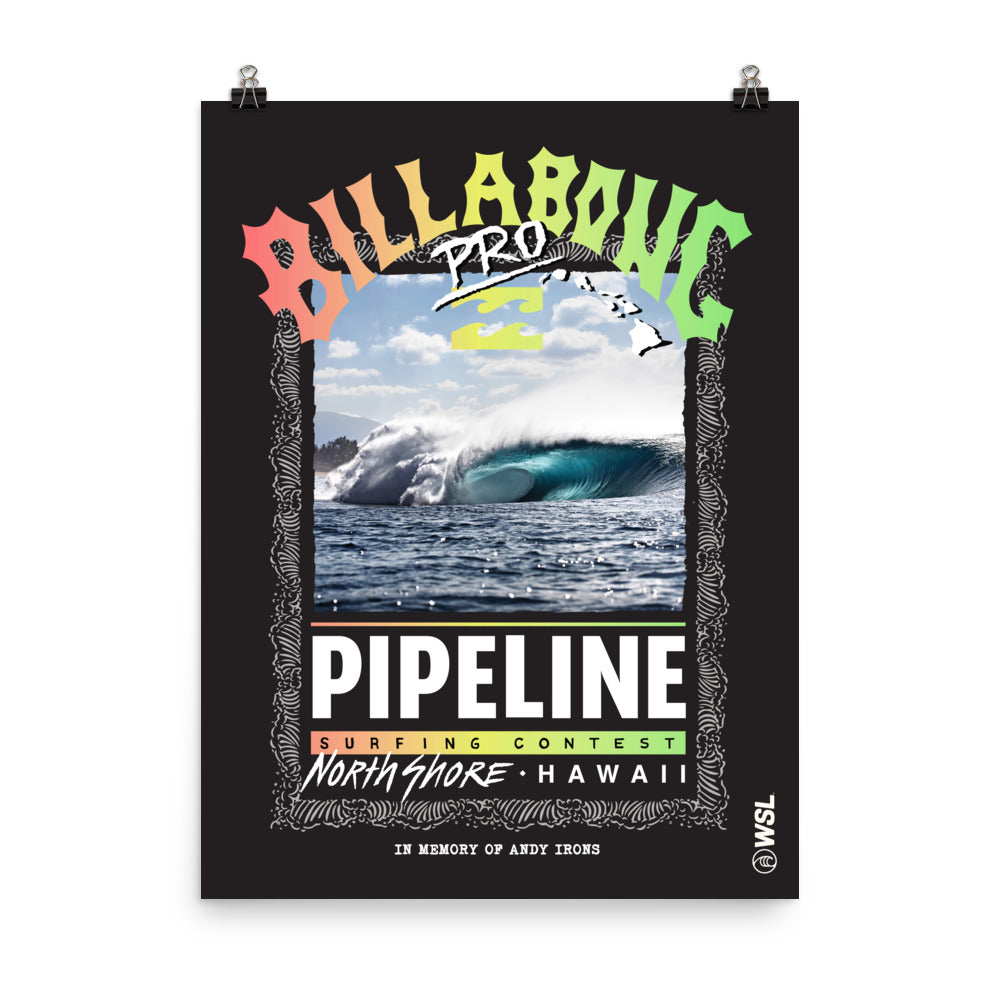 Billabong Pro Pipeline 2022 Poster (Unframed) – World Surf League