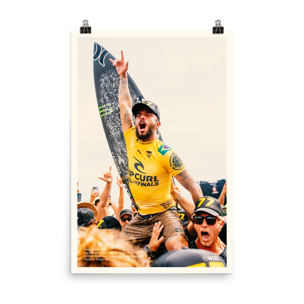 2023 Filipe Toledo Poster: Rip Curl WSL Finals, 2022 – World Surf League