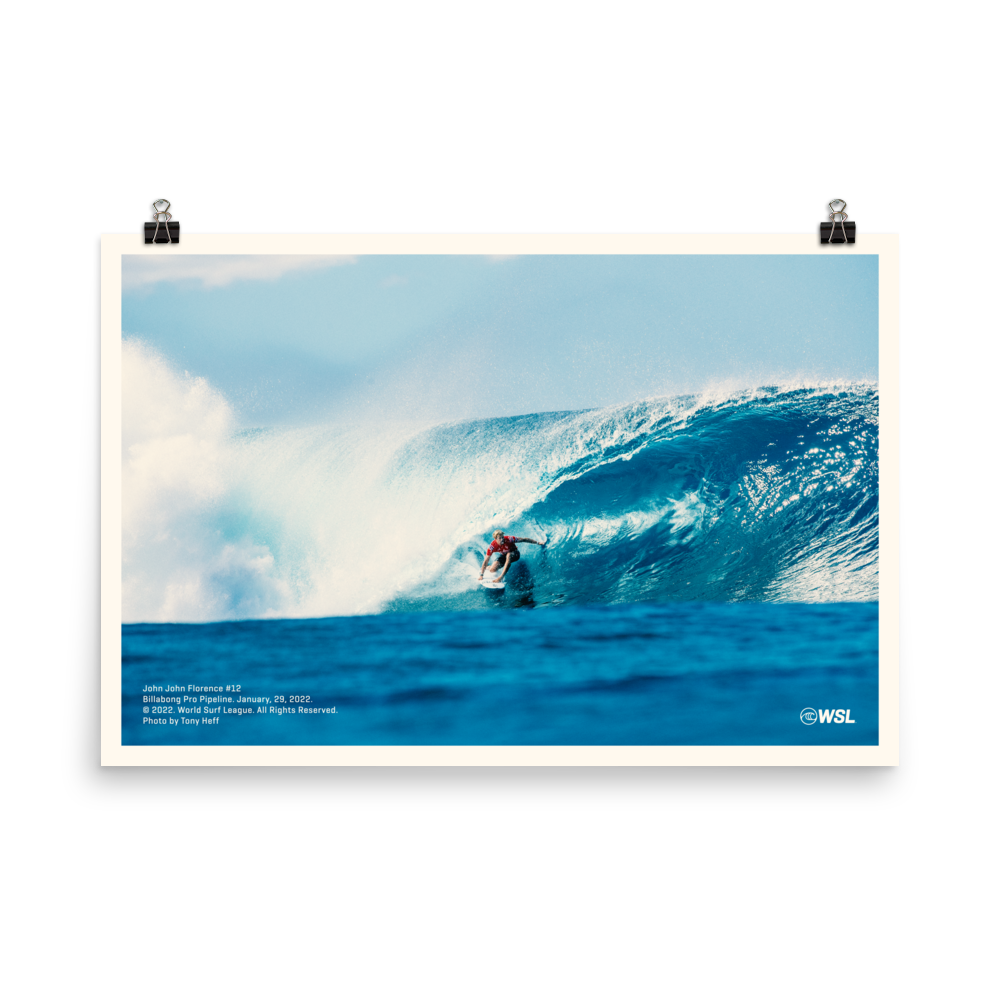 2023 John John Florence Poster: Billabong Pro Pipeline, 2022