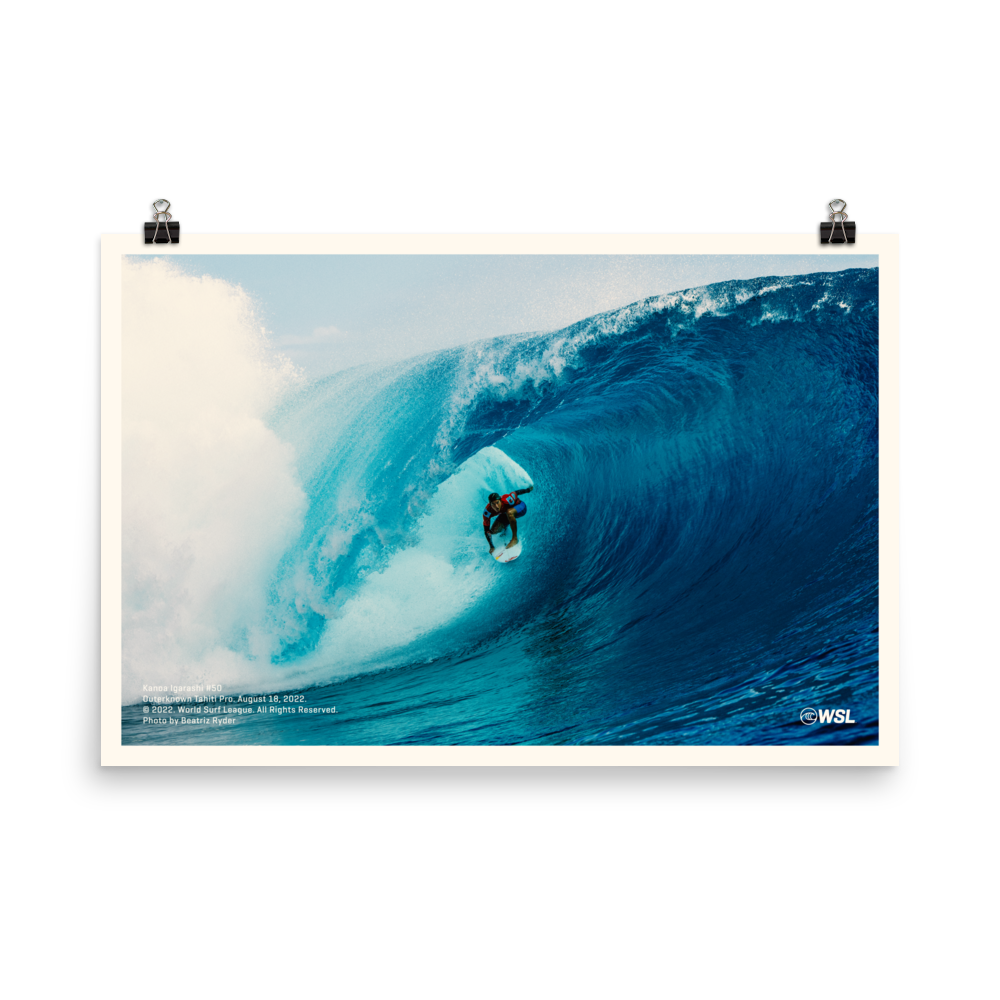 2023 Kanoa Igarashi Poster: Outerknown Tahiti Pro, 2022