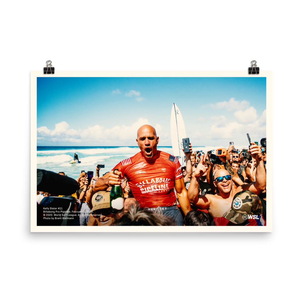 2023 Kelly Slater Poster: Billabong Pro Pipeline, 2022