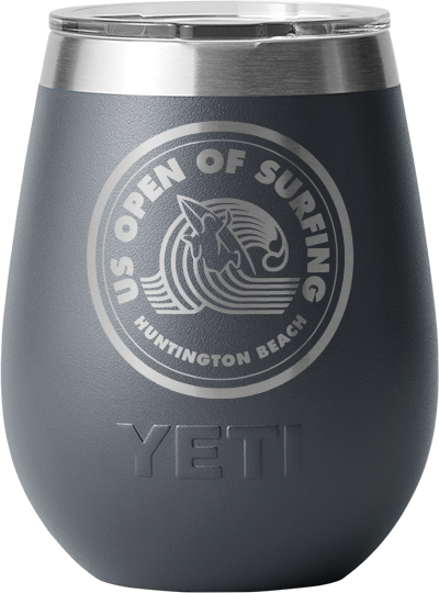 US Open of Surfing YETI Rambler 10 oz Wine Tumbler