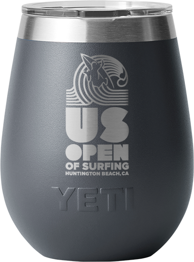 US Open of Surfing YETI Rambler 10 oz Wine Tumbler