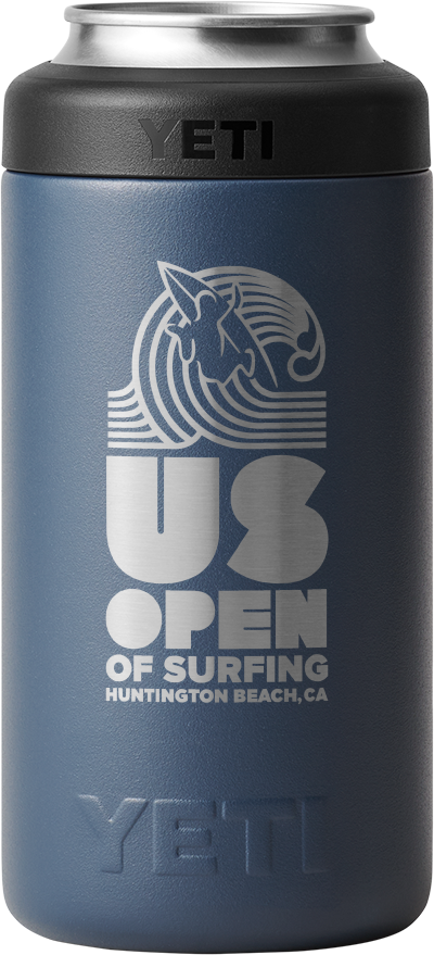 US Open of Surfing YETI Rambler 16 oz Colster Tall Can Cooler